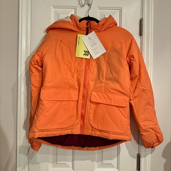 NEW! Girls Cold Weather Winter Jacket Coat w/ Hood & Gloves - All in Motion - Picture 14 of 16